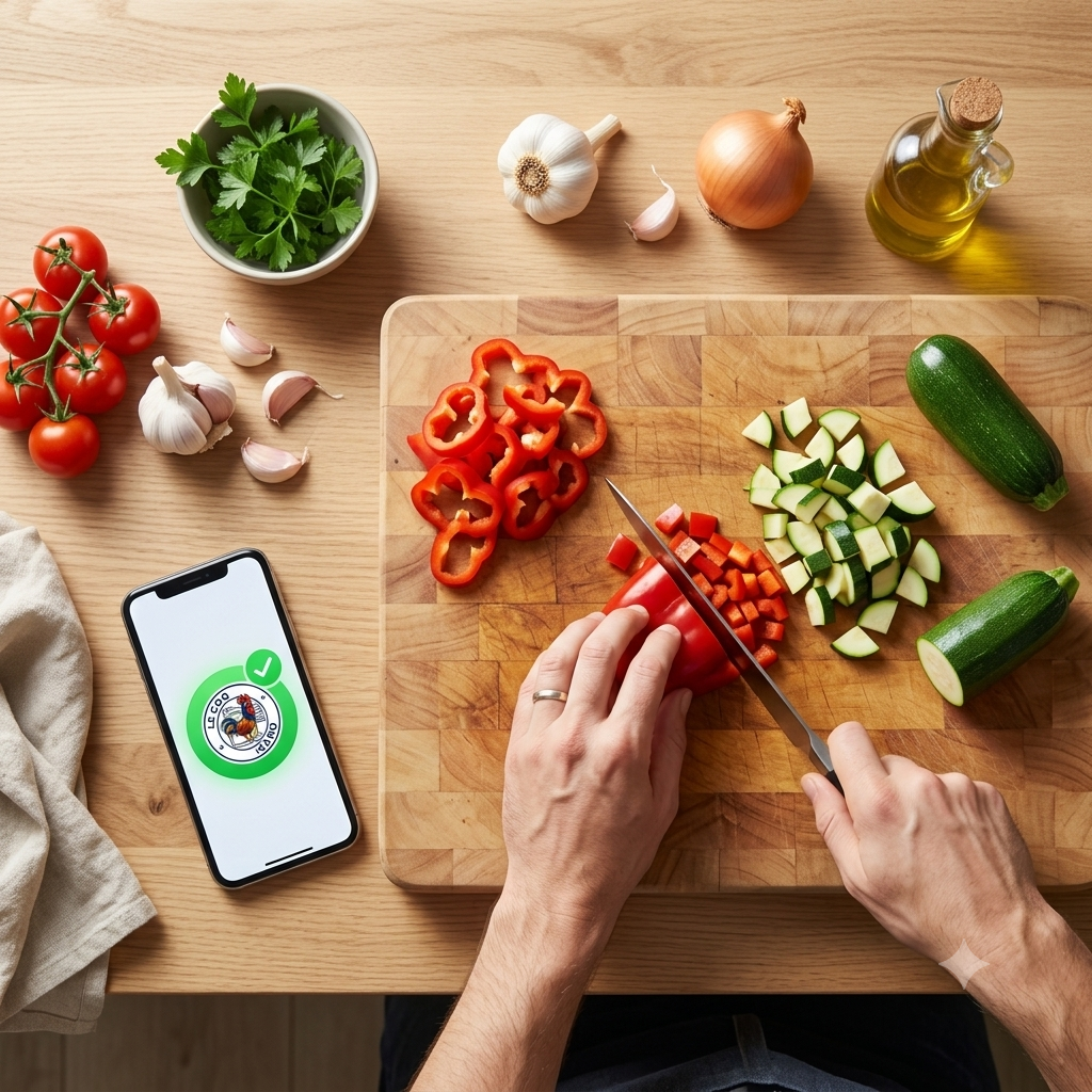 Cuisine illustrant la liberté de choisir après une alerte